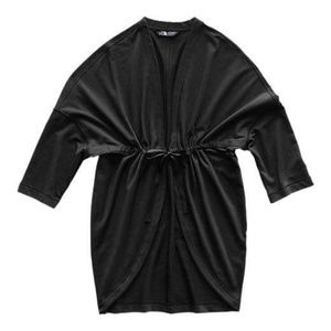 BRAND NEW women north face bayocean black wrap sweater / cardigan size M/L